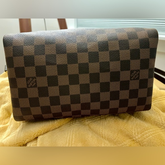 Authentic Louis Vuitton Damier Ebene Canvas Speedy 25 Bandouliere - Picture 14 of 16